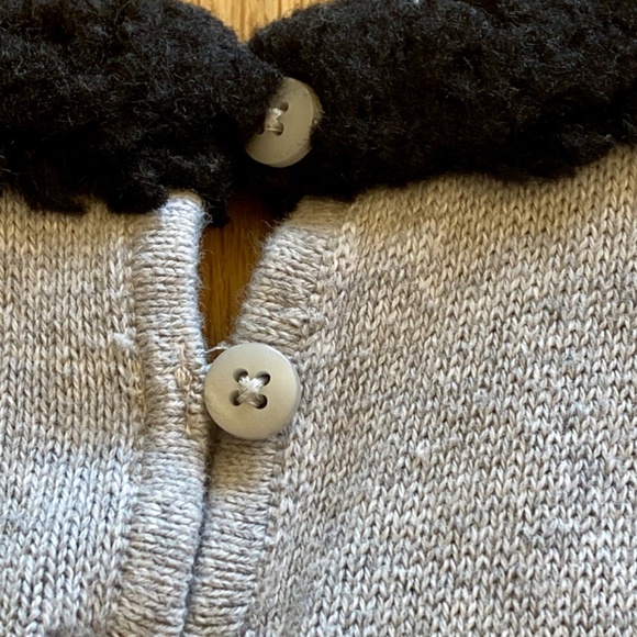 Gray Gymboree Dress with Black Furry Collar - Picture 3 of 3